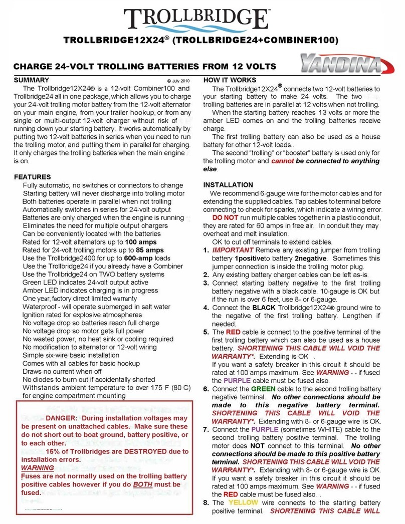 YANDINA TROLLBRIDGE24 quick start guide