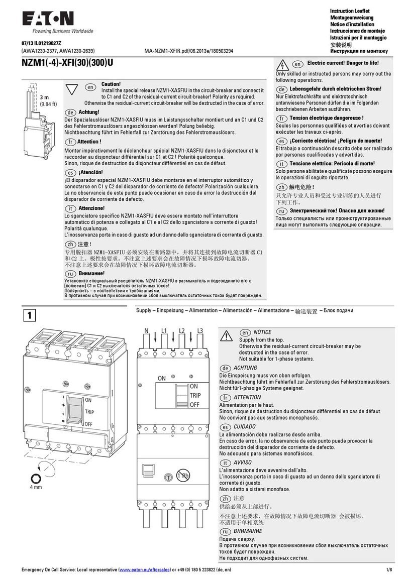 Eaton NZM1 XFI U Series Manual
