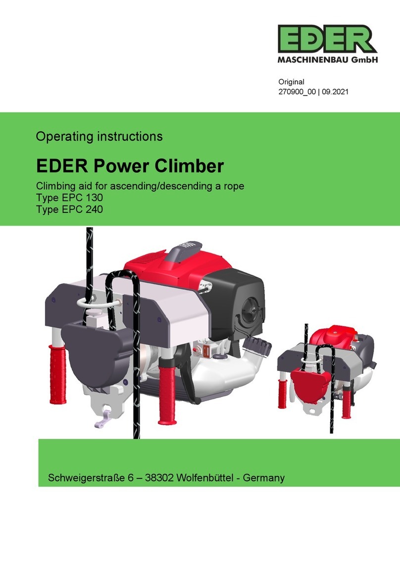 EDER Power Climber 130 operating instructions