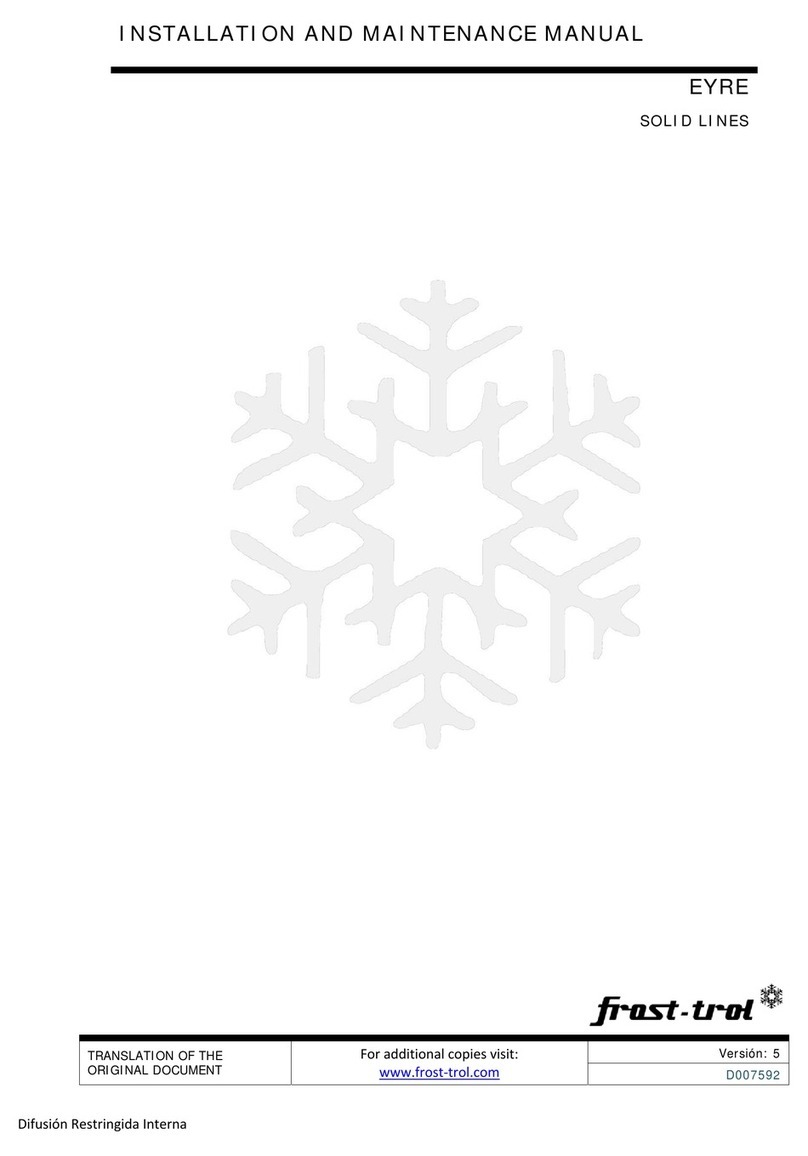 frost-trol EYRE PM0000143343ND20 Installation and maintenance manual frost-trol EYRE PM0000143343ND20 Installation and maintenance manual
