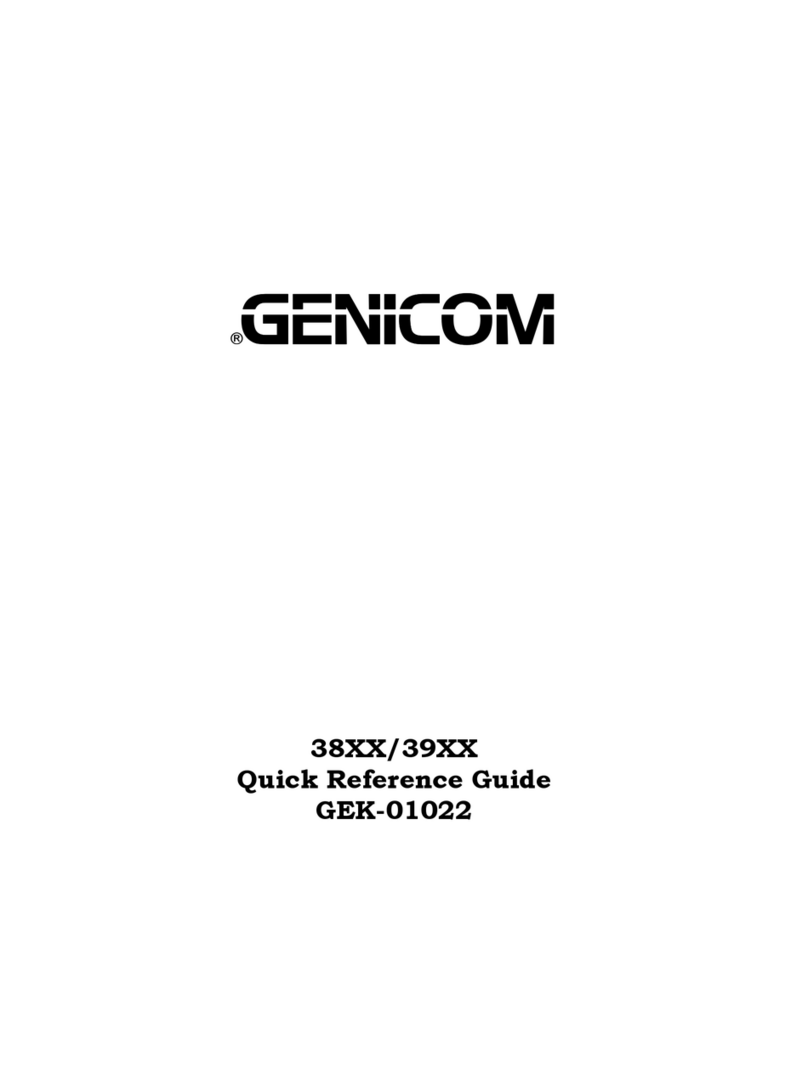 Genicom 38 Series User manual