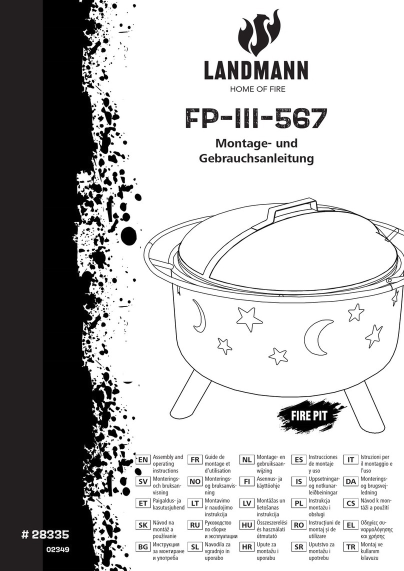 Landmann FP-III-567 User manual Landmann FP-III-567 User manual