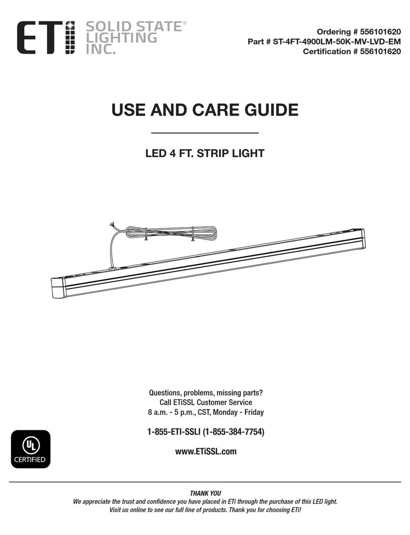 ETI Solid State Lighting ST-4FT-4900LM-50K-MV-LVD-EM User manual