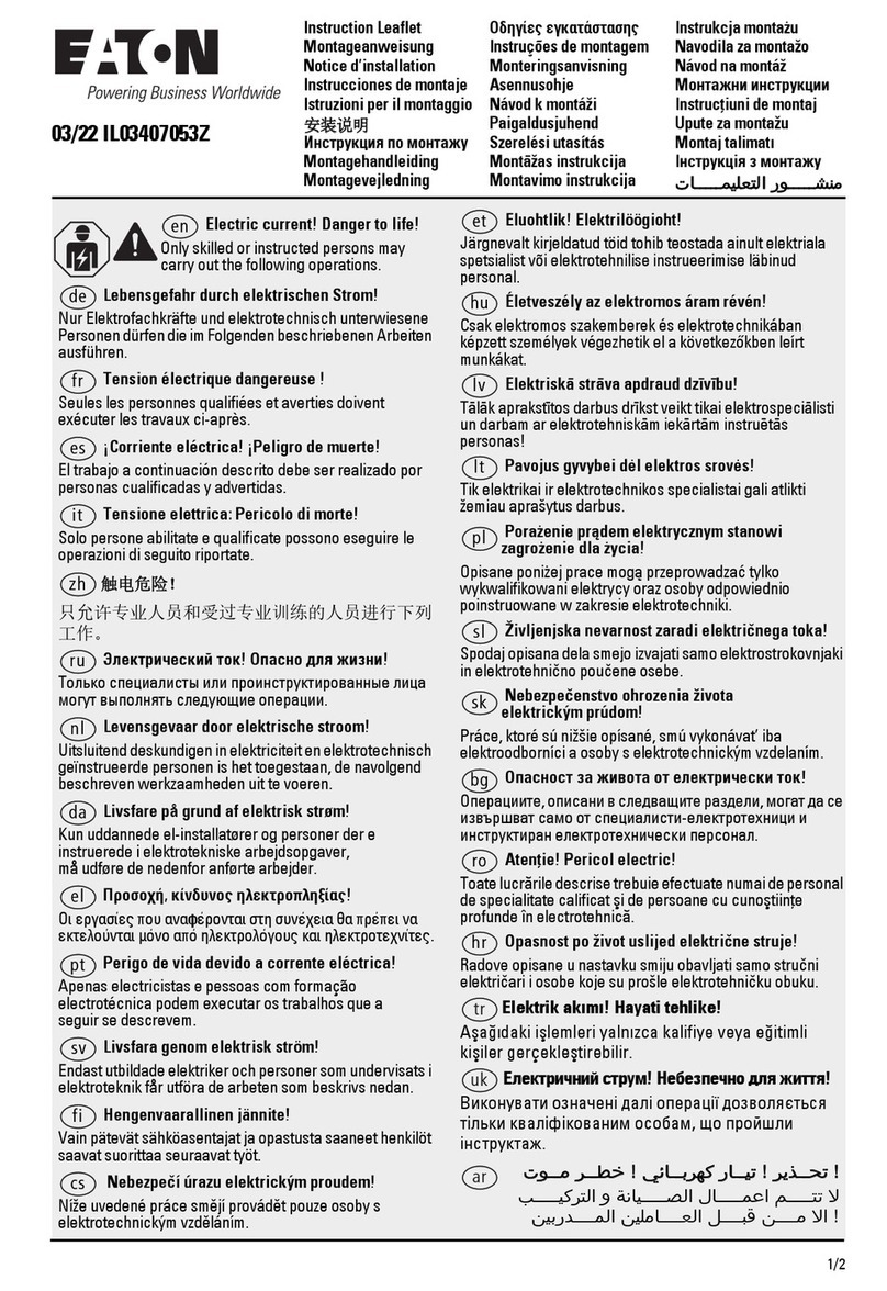 Eaton DILM32-XAB Instruction leaflet