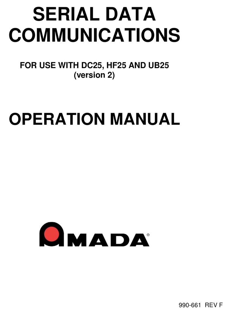 Amada DC25 Operation manual