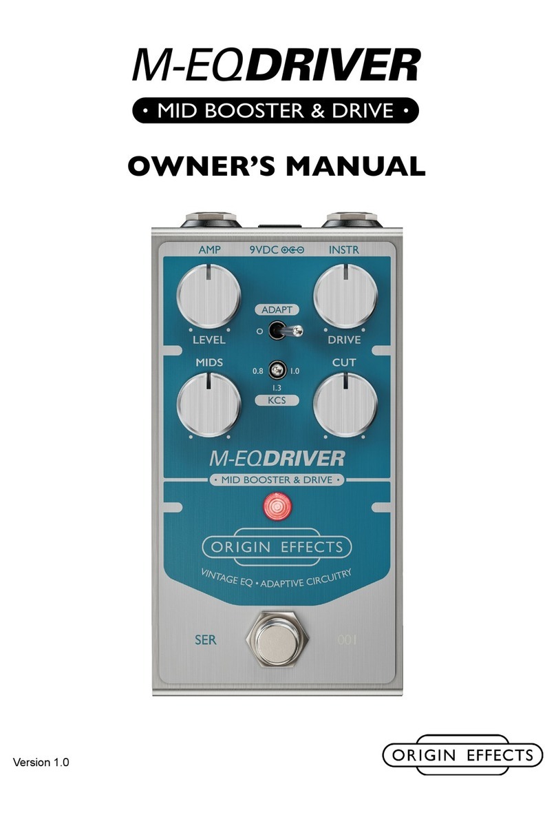 Origin Effects M-EQ DRIVER owner's manual