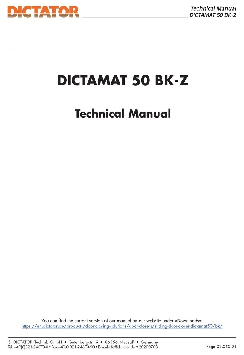 Dictator DICTAMAT 50 BK-Z Technical manual