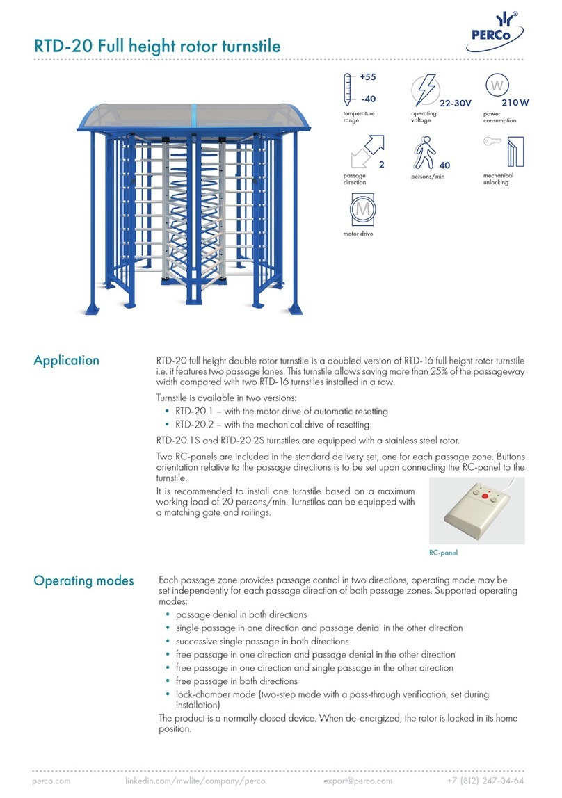PERCo RTD-20 manual