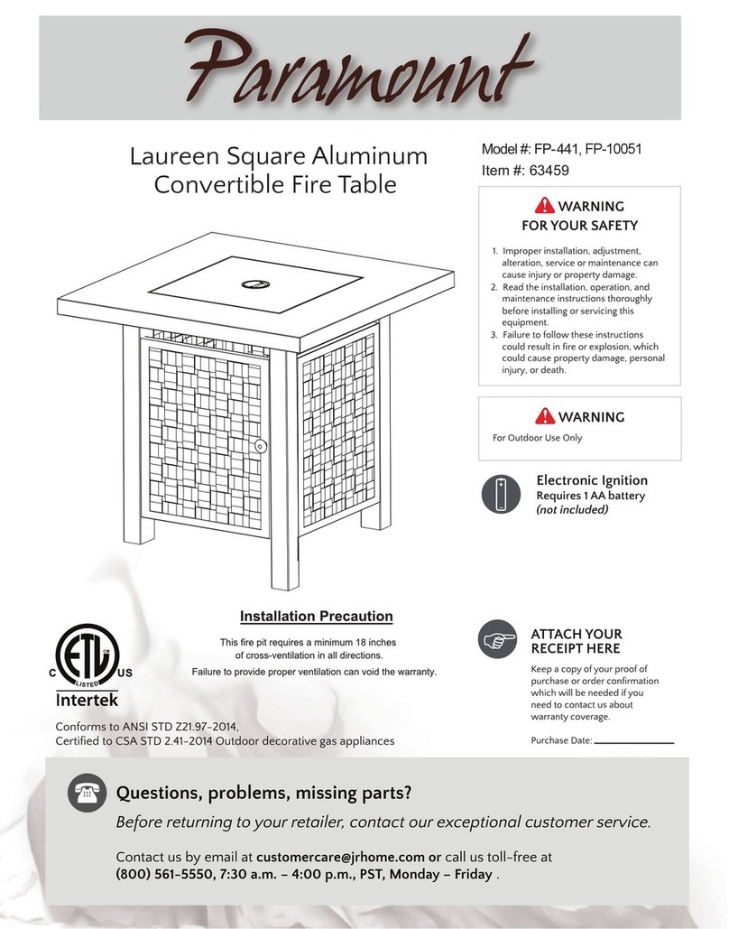 Paramount Fitness FP-441 Installation precautions