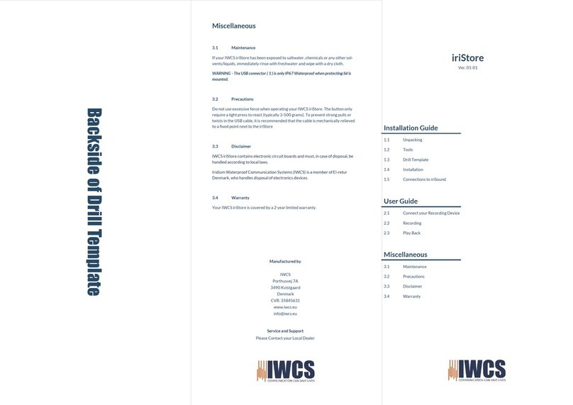 IWCS iriStore manual
