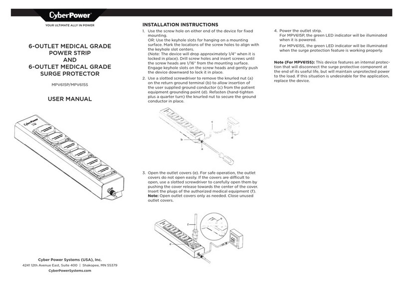 CyberPower MPV615P user manual
