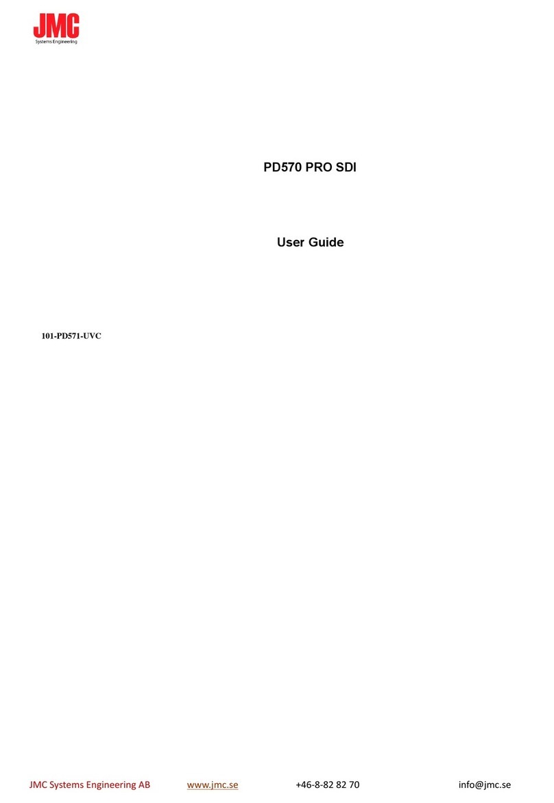 JMC PD570 PRO SDI User manual