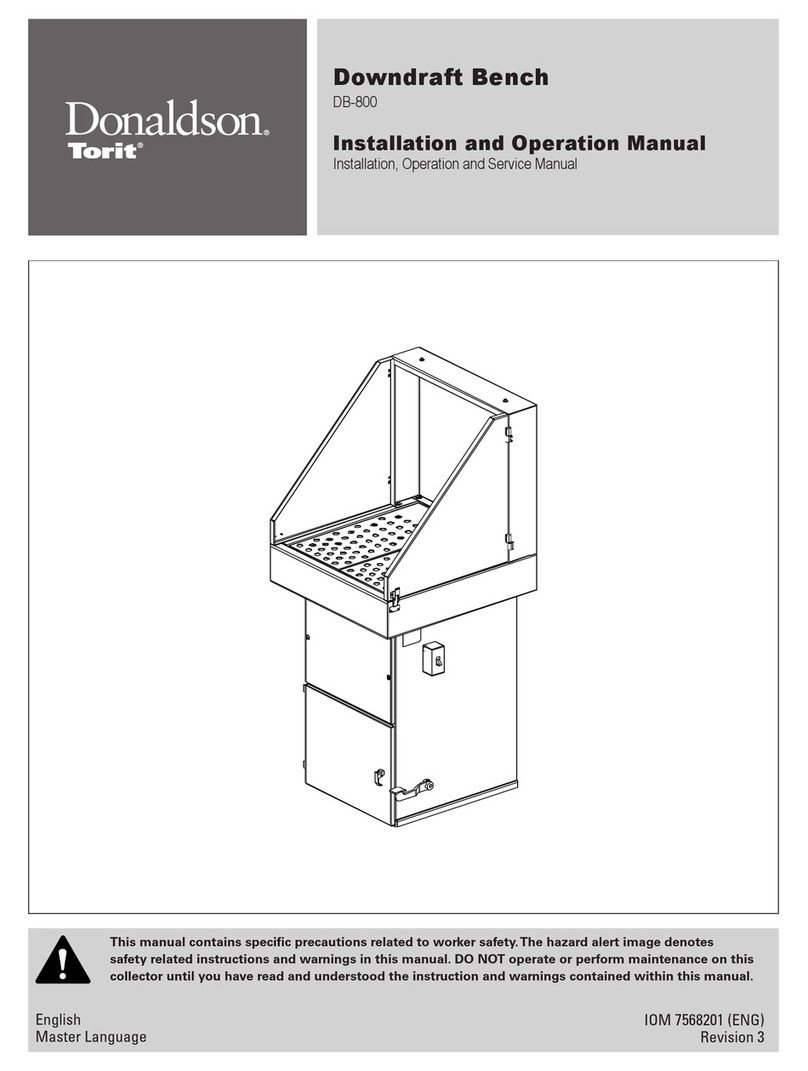 Donaldson Torit DB-800 Installation and operation manual