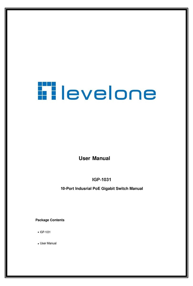 LevelOne IGP-1031 User manual LevelOne IGP-1031 User manual