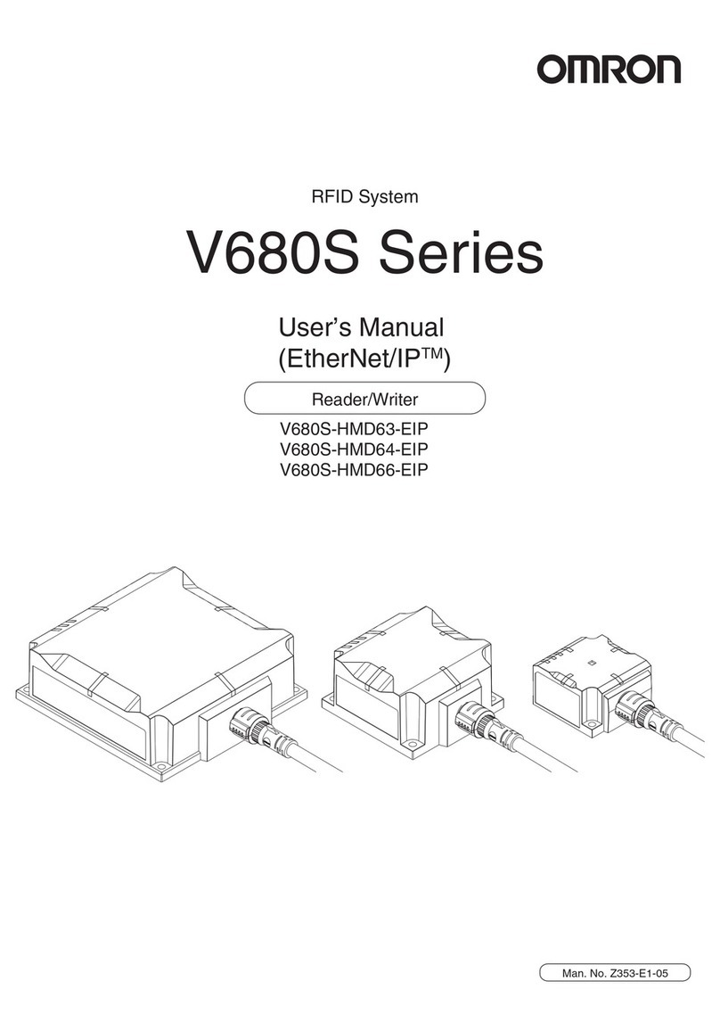 Omron V680S Series User manual