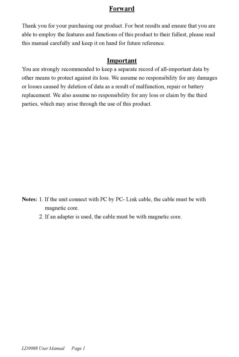 Ectaco LD9988 User manual