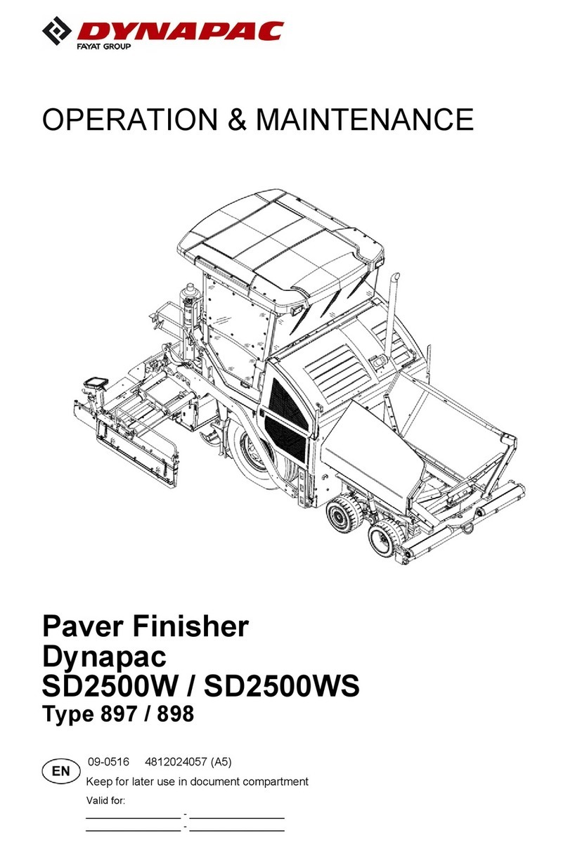 Fayat Group DYNAPAC SD2500W Operation & maintenance manual