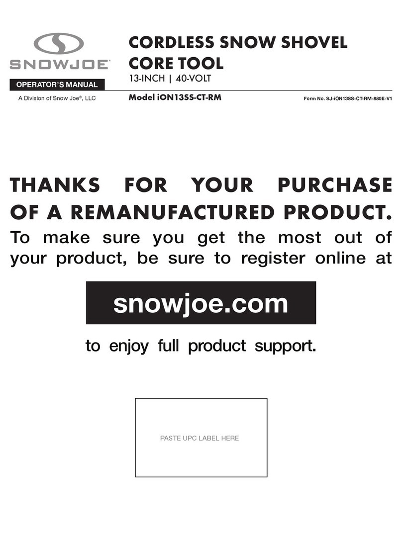 SNOWJOE iON13SS-CT-RM User manual