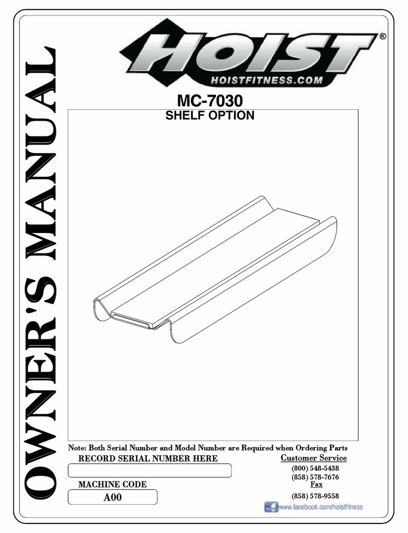 Hoist Fitness MC-7030 owner's manual