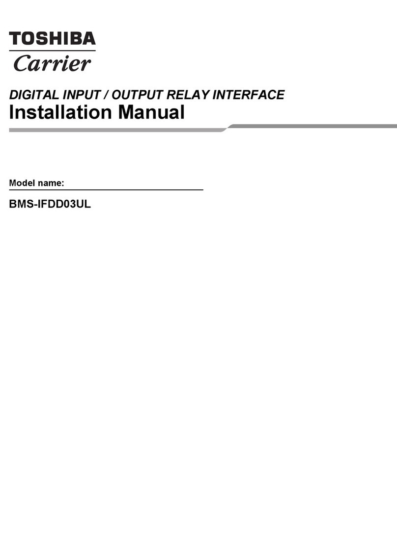 Toshiba BMS-IFDD03UL User manual