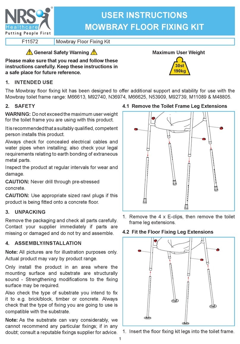 NRS Healthcare F11572 User instructions