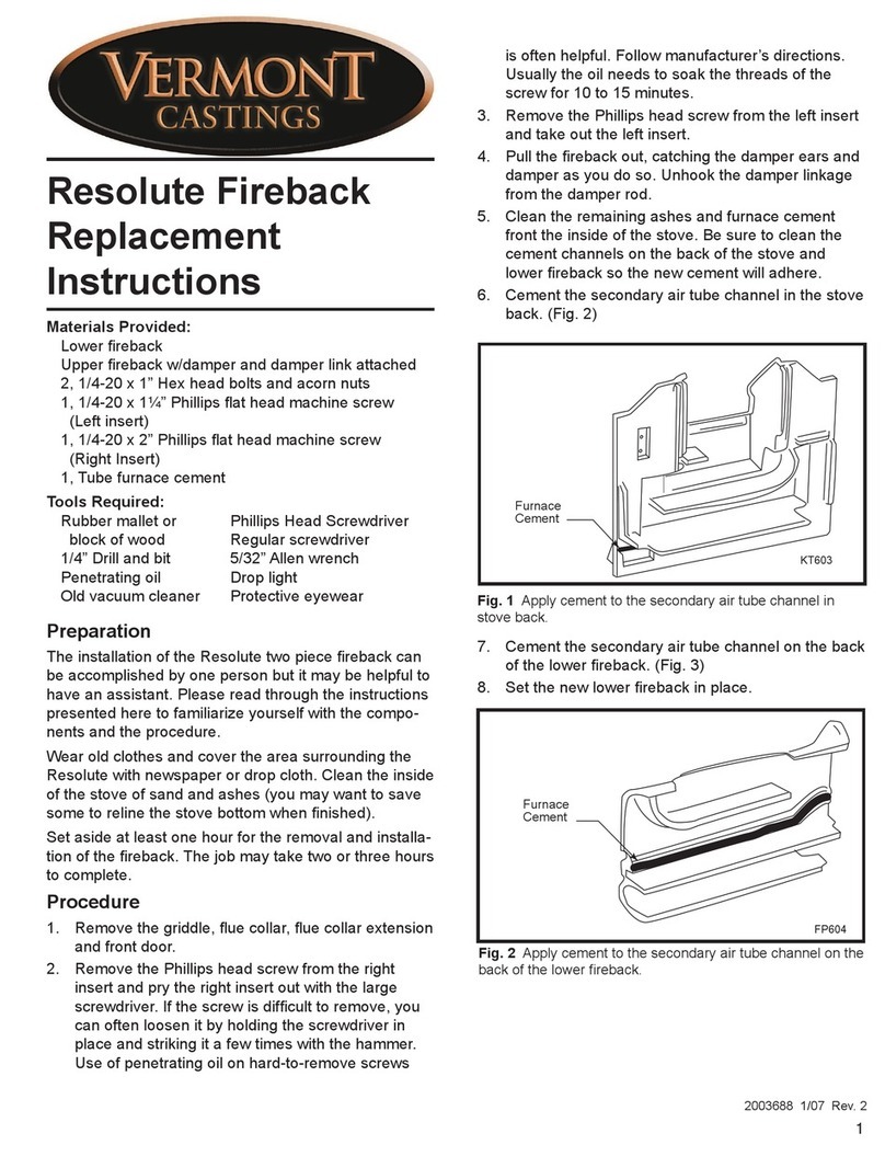 Vermont Castings Resolute Fireback Guide