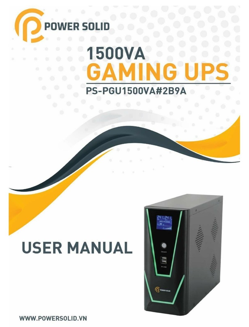 Power Solid PS-PGU1500VA#2B9A User manual