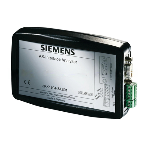 Siemens as-interface ANALYSER 3RK1 904-3AB01 User manual