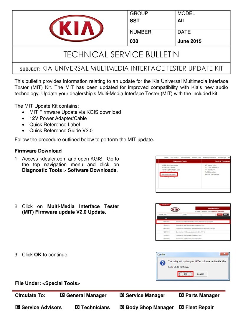 Kia 07130-10100 Technical service bulletin