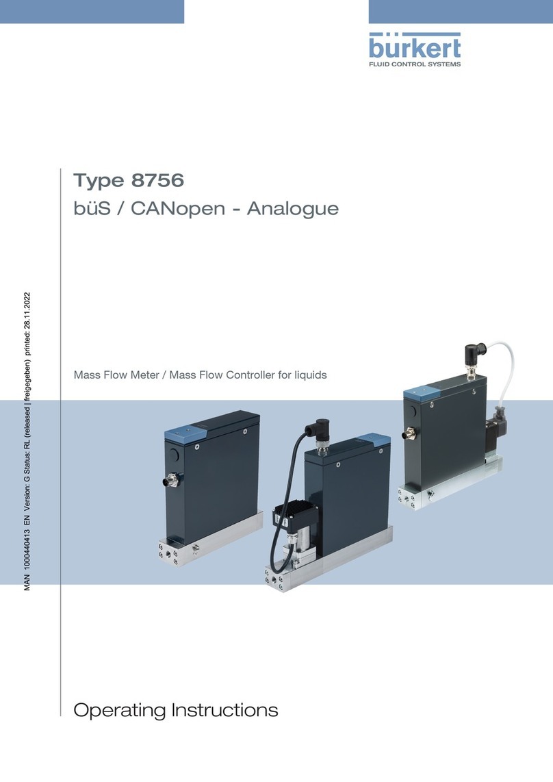 Burkert 8756 operating instructions