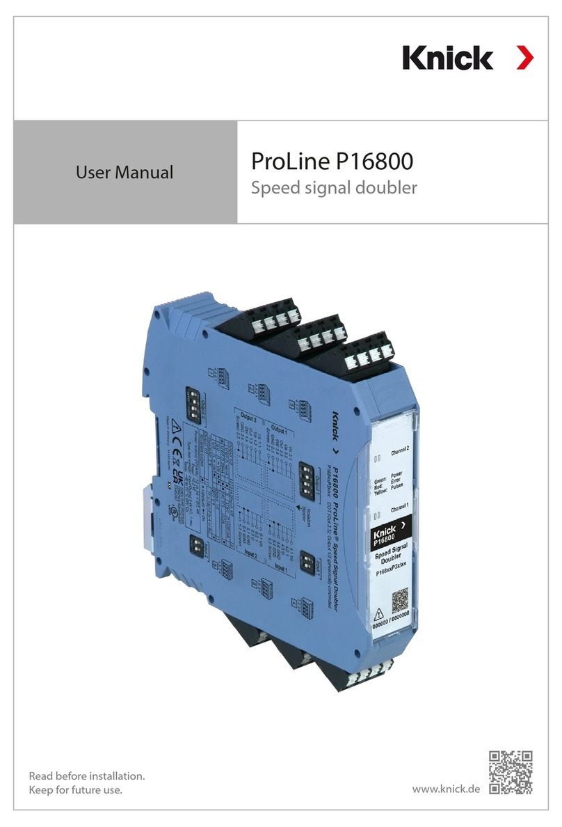 Knick ProLine P16800 user manual