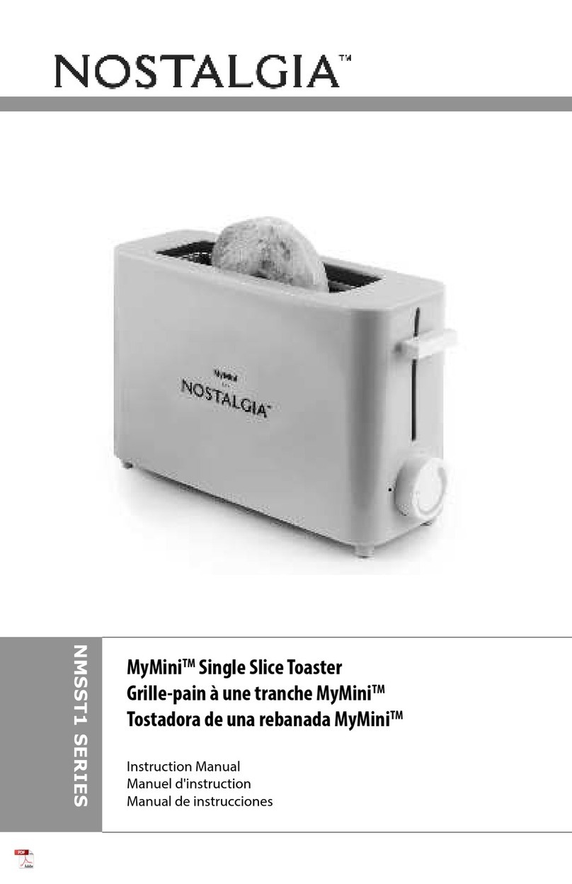 Nostalgia MyMini NMSST1 Series User manual