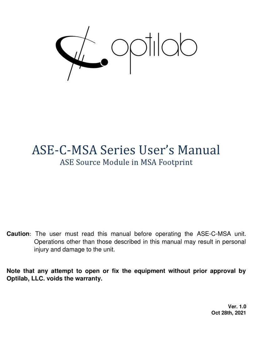 OPTILAB ASE-C-MSA Series User manual