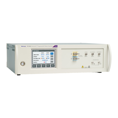 Tektronix PPG3000 Series User manual