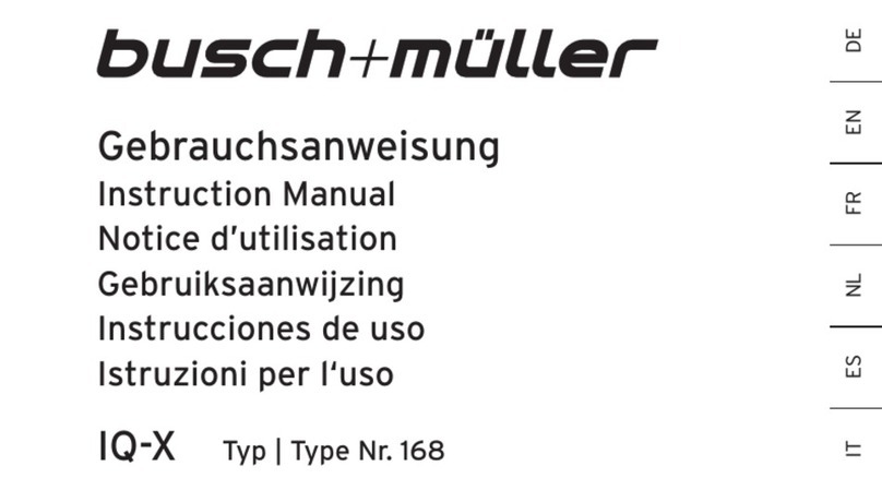 Busch+Müller IQ-X User manual