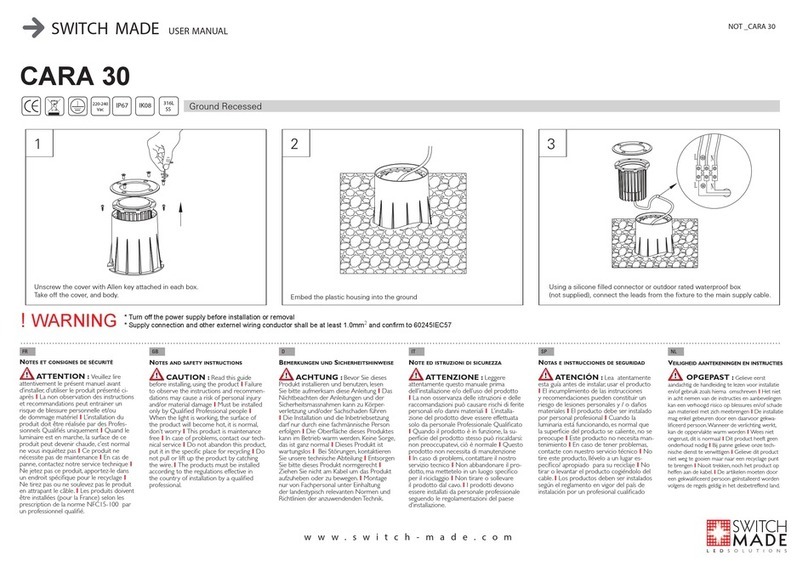SWITCH MADE CARA 30 user manual