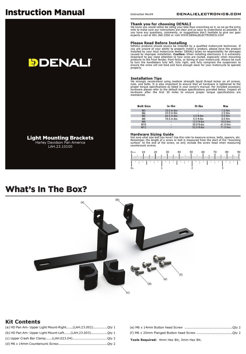 Denali LAH.23.10100 instruction manual
