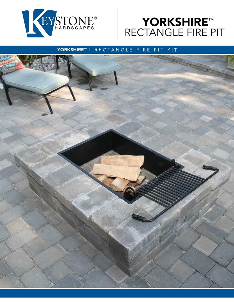 Keystone Hardscapes YORKSHIRE YSFPR User manual Keystone Hardscapes YORKSHIRE YSFPR User manual