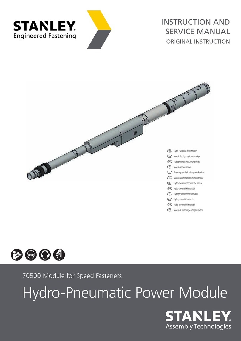 Stanley 70500 Instruction and service manual
