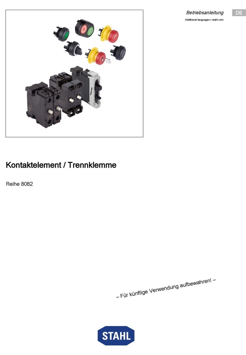 Stahl 8082 Series operating instructions