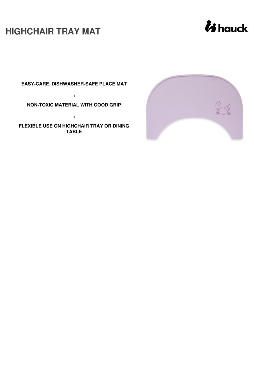 Hauck Highchair Tray Mat instruction manual