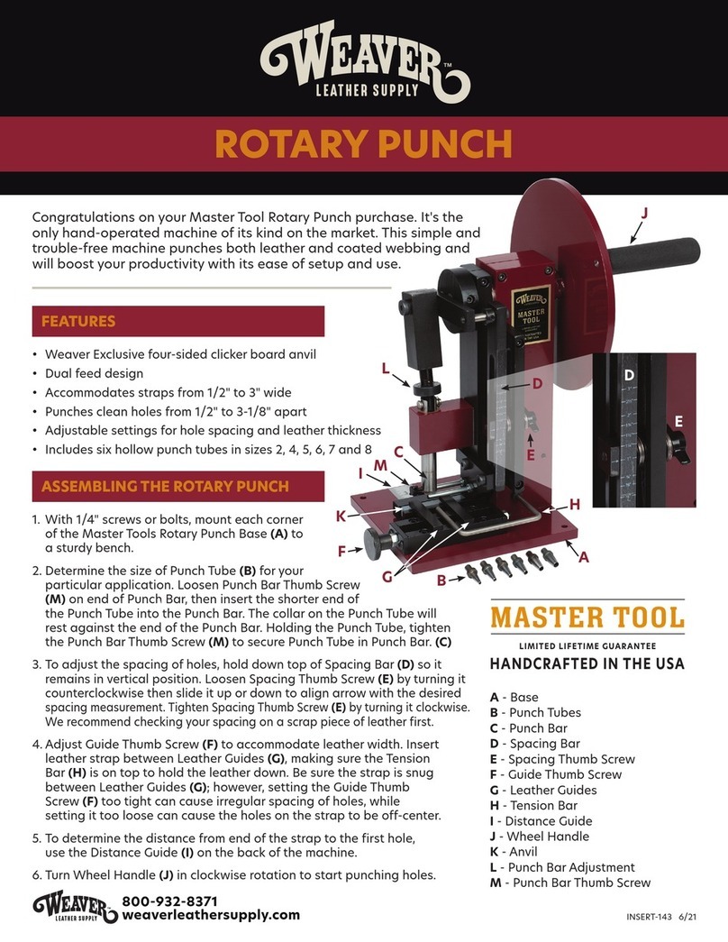Weaver Master Tool 65-6690 instruction manual