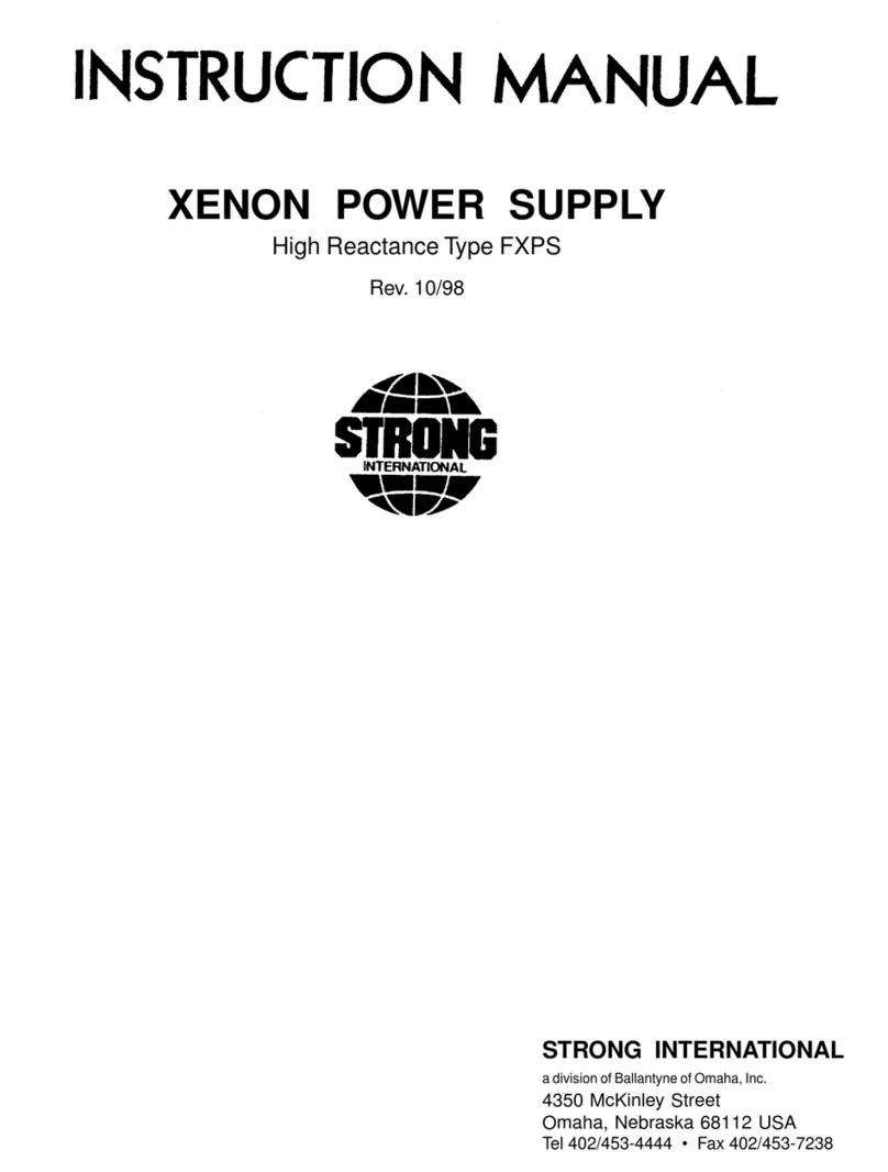 Strong International XENON FXPS instruction manual