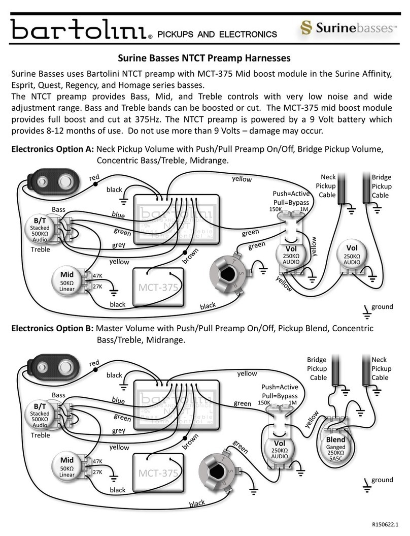Bartolini Surinebasses User manual