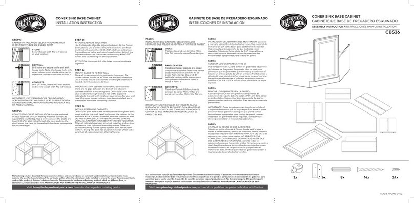 HAMPTON BAY CBS36 User manual