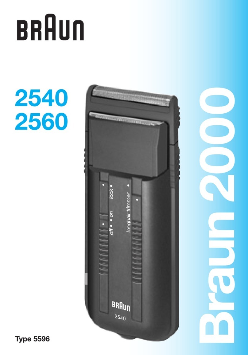 Braun 2540 quick start guide