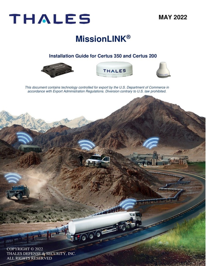 Thales MissionLINK Certus 350 installation guide