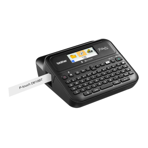 Brother P-Touch D610BT user guide