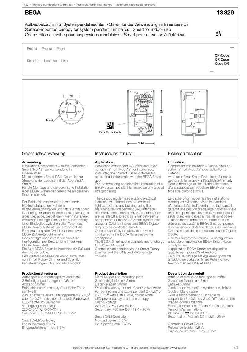 BEGA 13 329 Instructions for use