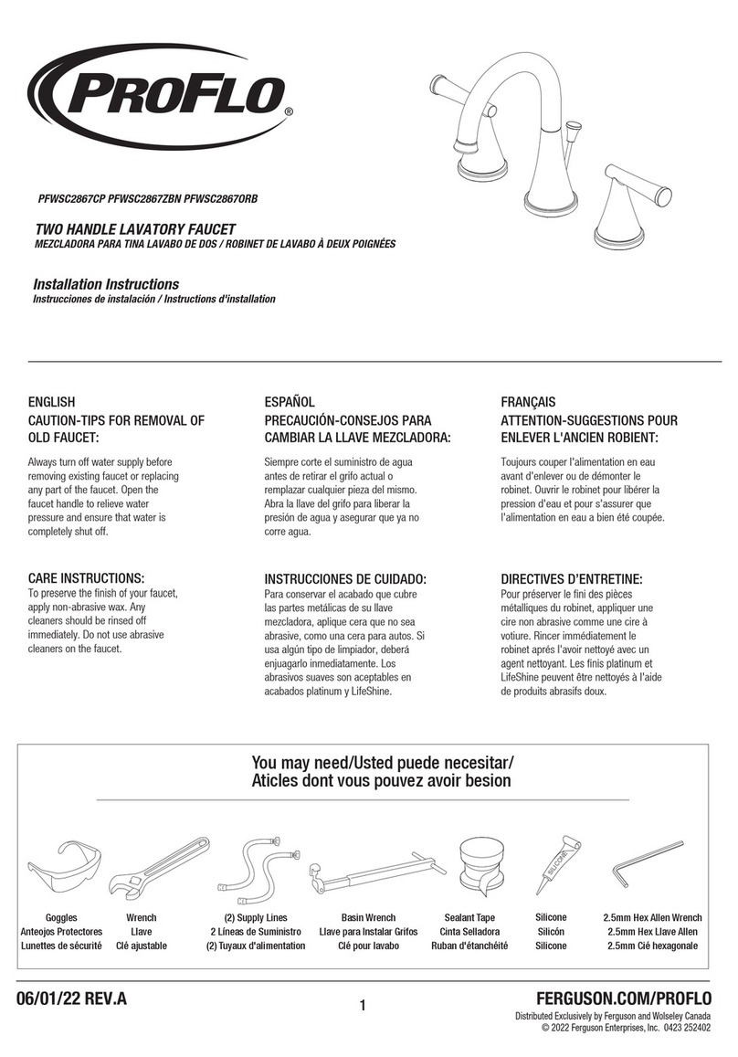 ProFlo PFWSC2867CP installation instructions